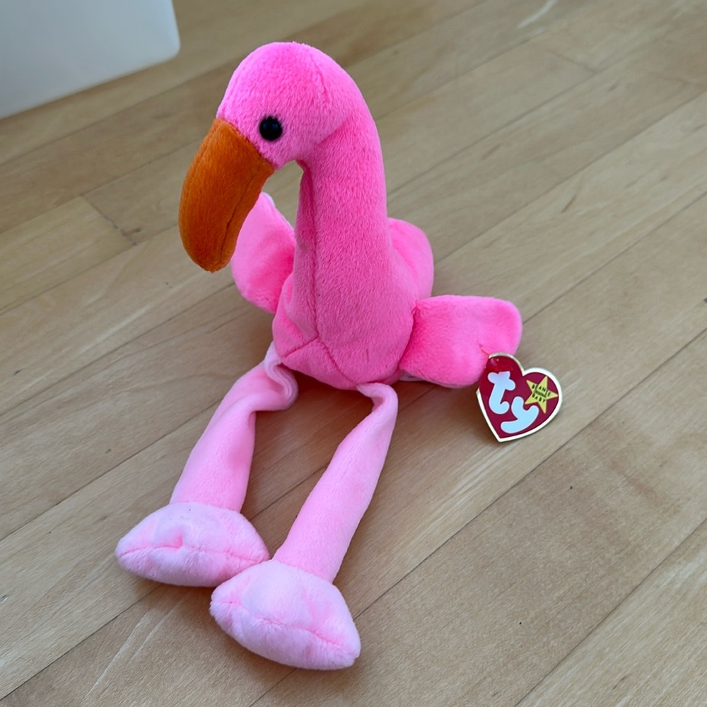Pinky Beanie Baby Ty Plush Toy
